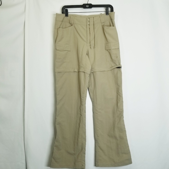 The North Face Convertible Shorts Pants in color‎ Khaki size 14 women's - Picture 1 of 16